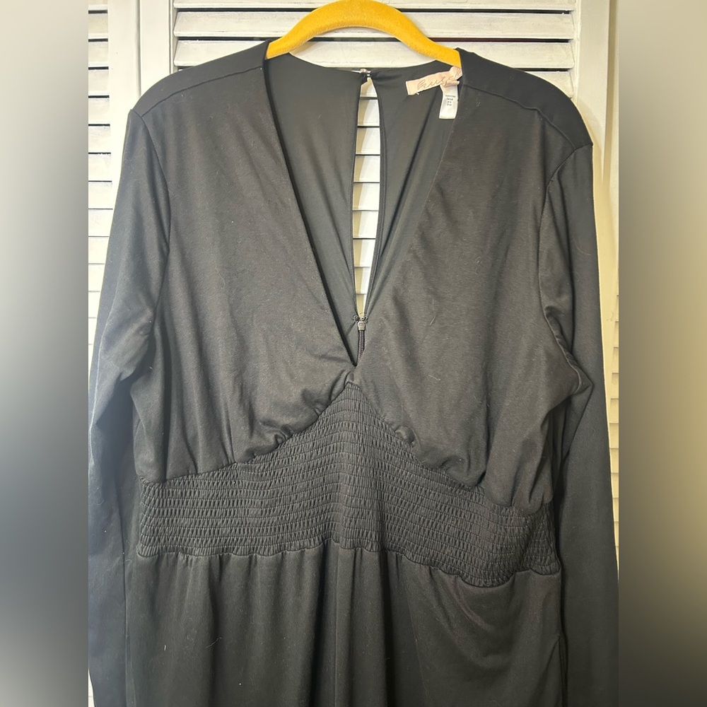 Anthropologie Black Long Sleeve Jumpsuit Size XL - Picture 2 of 3